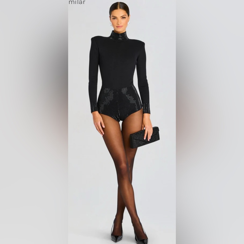 retrofete Bethanie Romper in Black - Picture 3 of 5
